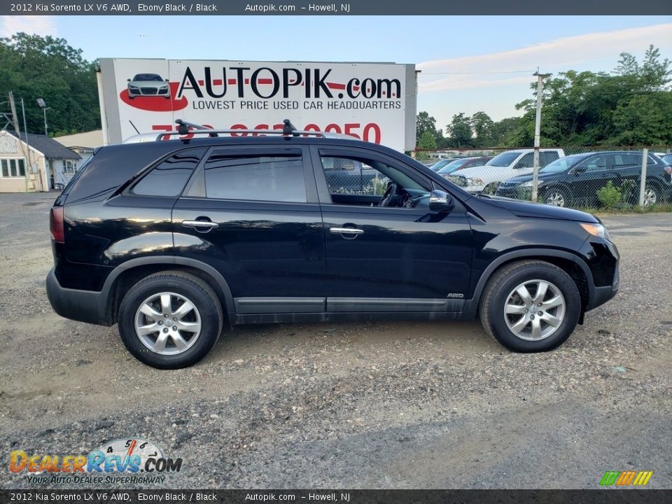 2012 Kia Sorento LX V6 AWD Ebony Black / Black Photo #8