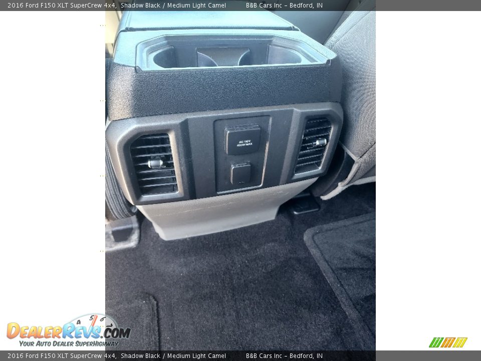 2016 Ford F150 XLT SuperCrew 4x4 Shadow Black / Medium Light Camel Photo #24