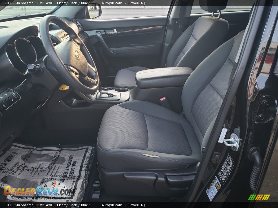 2012 Kia Sorento LX V6 AWD Ebony Black / Black Photo #10