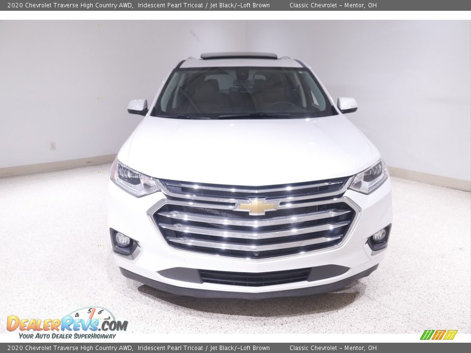 2020 Chevrolet Traverse High Country AWD Iridescent Pearl Tricoat / Jet Black/­Loft Brown Photo #2