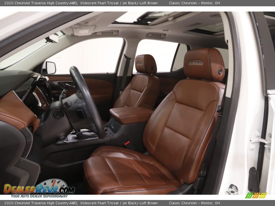 Front Seat of 2020 Chevrolet Traverse High Country AWD Photo #5
