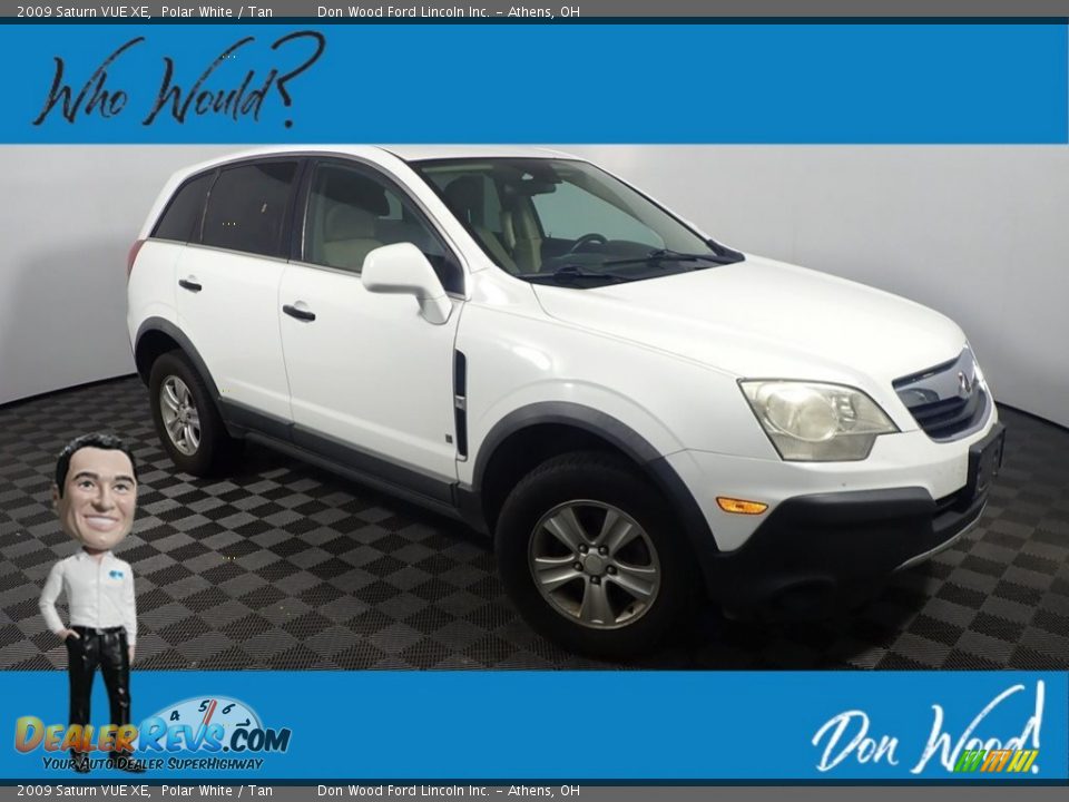 2009 Saturn VUE XE Polar White / Tan Photo #1