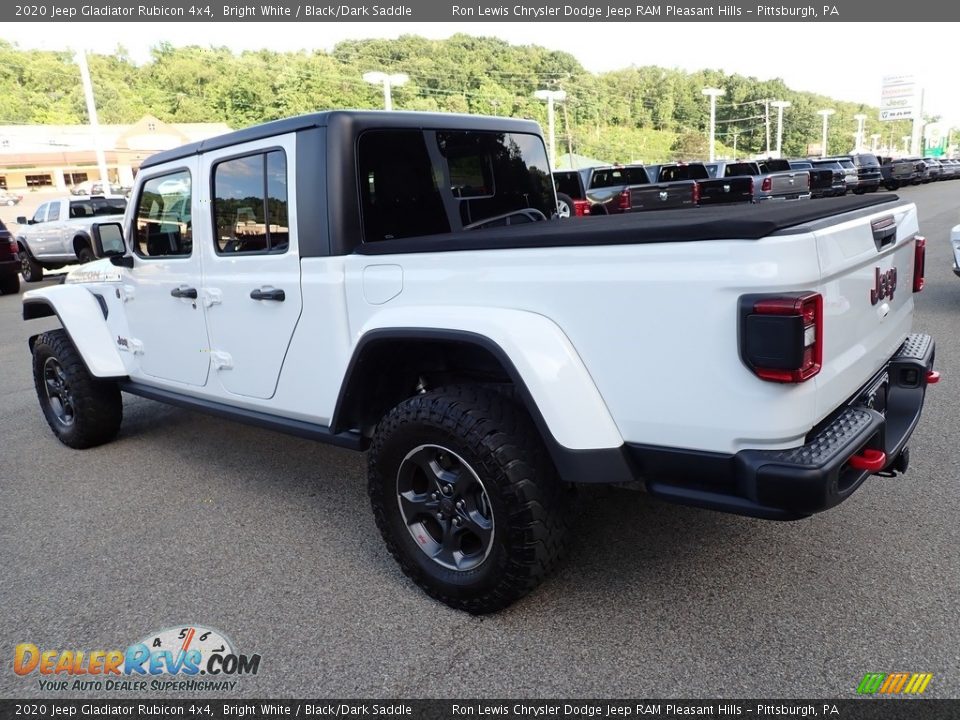 2020 Jeep Gladiator Rubicon 4x4 Bright White / Black/Dark Saddle Photo #3