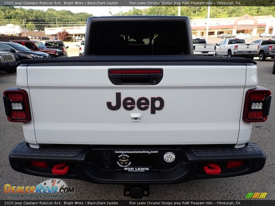 2020 Jeep Gladiator Rubicon 4x4 Bright White / Black/Dark Saddle Photo #4