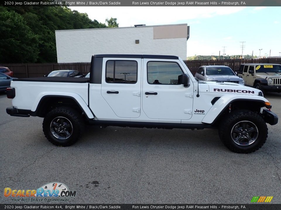 2020 Jeep Gladiator Rubicon 4x4 Bright White / Black/Dark Saddle Photo #7