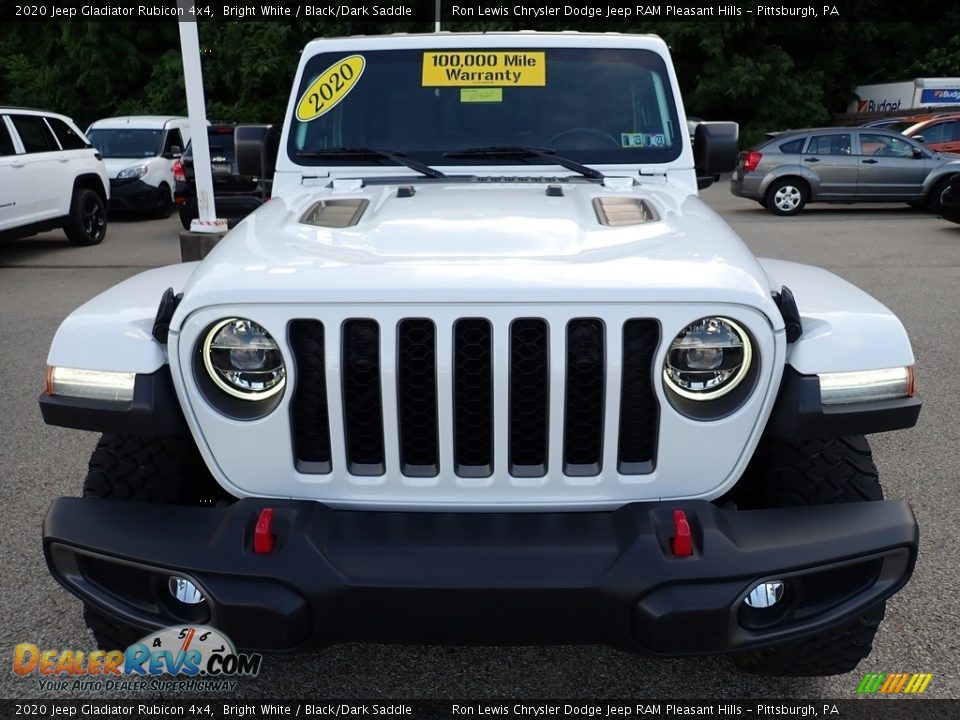 2020 Jeep Gladiator Rubicon 4x4 Bright White / Black/Dark Saddle Photo #9