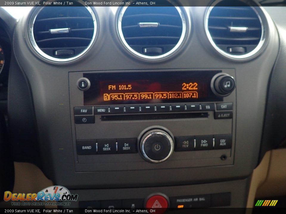 2009 Saturn VUE XE Polar White / Tan Photo #14