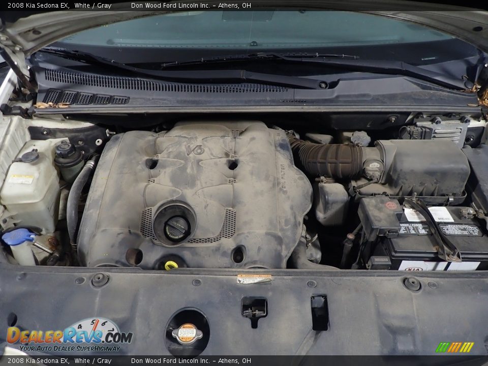 2008 Kia Sedona EX White / Gray Photo #6