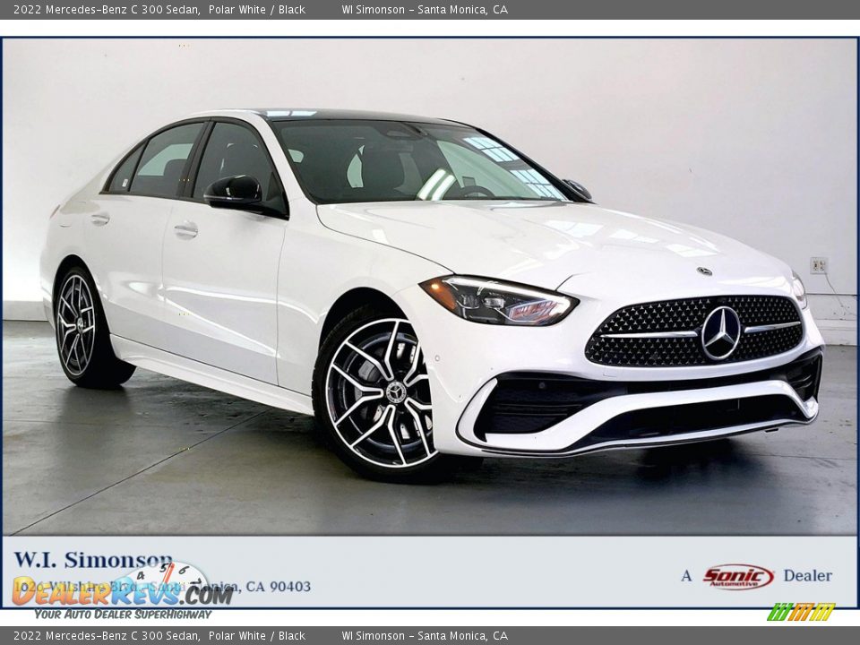 2022 Mercedes-Benz C 300 Sedan Polar White / Black Photo #1