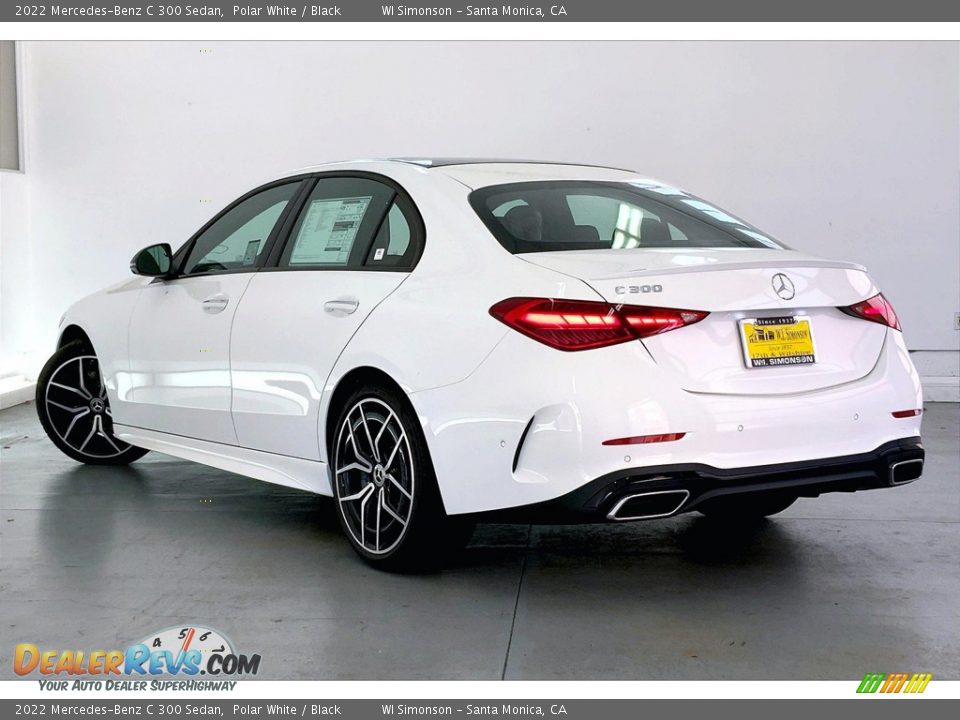 2022 Mercedes-Benz C 300 Sedan Polar White / Black Photo #2