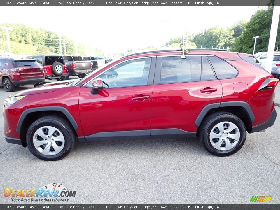 Ruby Flare Pearl 2021 Toyota RAV4 LE AWD Photo #2