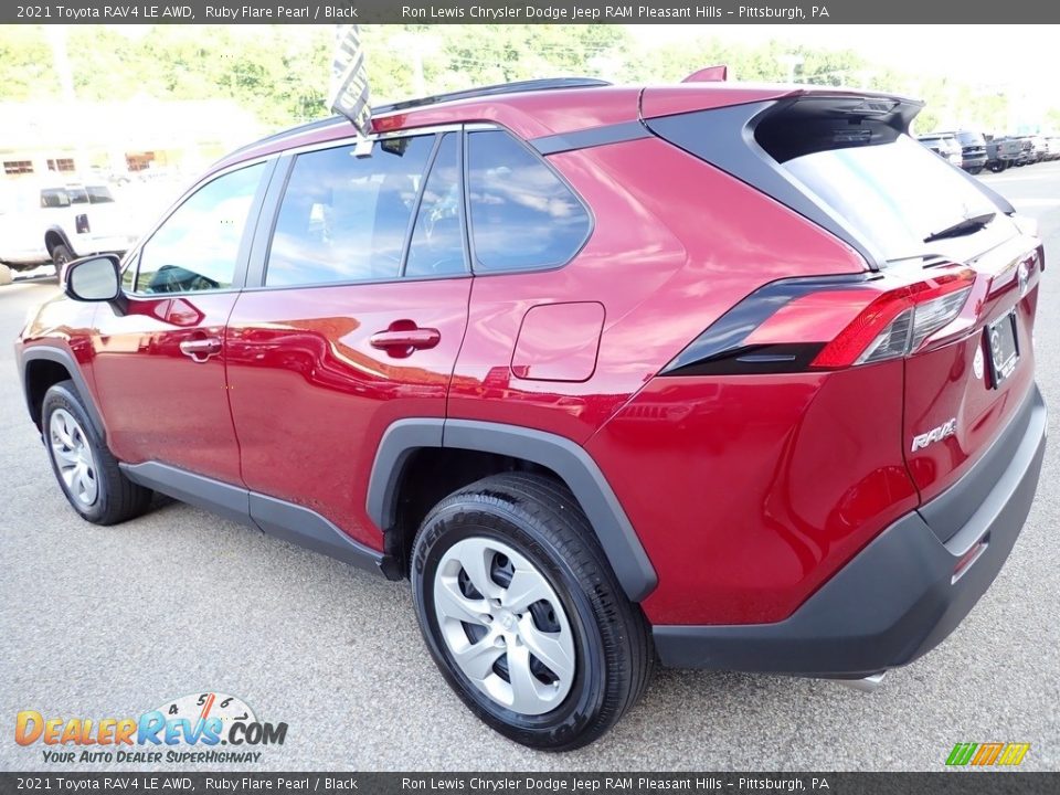 2021 Toyota RAV4 LE AWD Ruby Flare Pearl / Black Photo #3