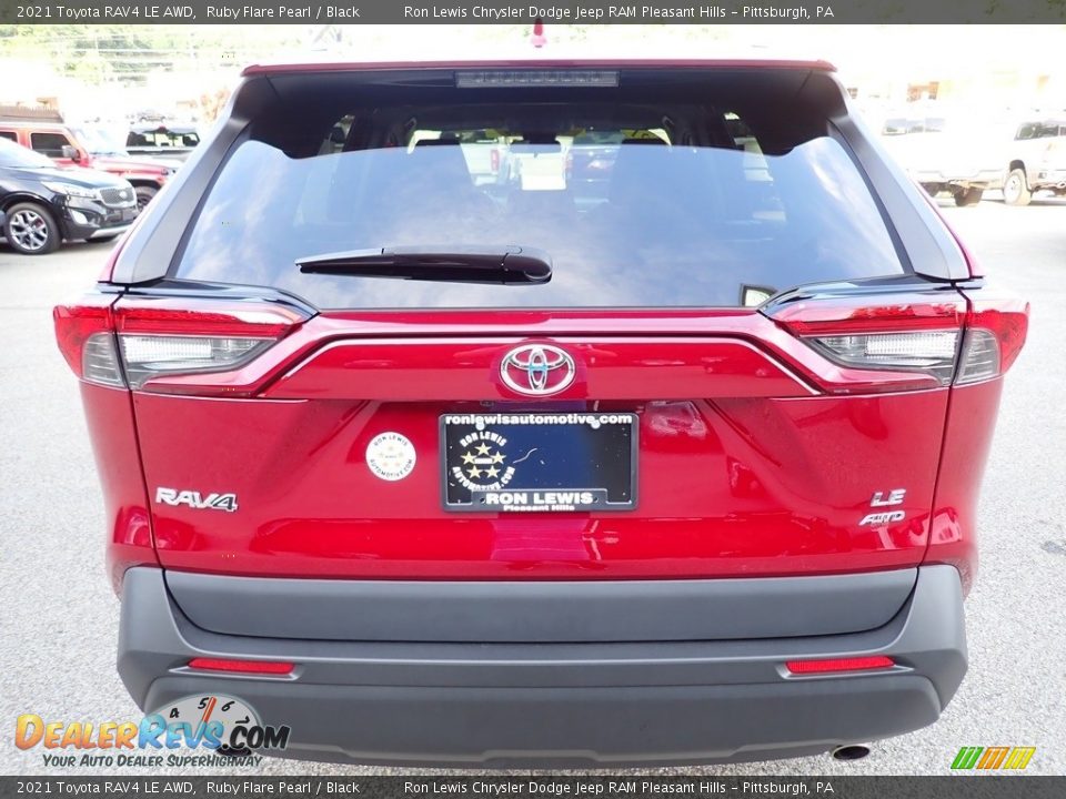 2021 Toyota RAV4 LE AWD Ruby Flare Pearl / Black Photo #4