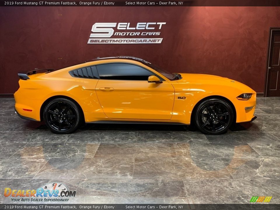 2019 Ford Mustang GT Premium Fastback Orange Fury / Ebony Photo #4