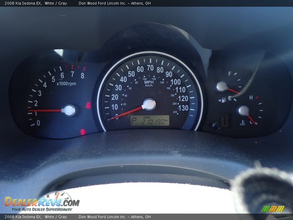 2008 Kia Sedona EX White / Gray Photo #14