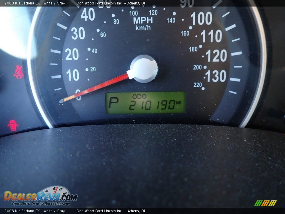 2008 Kia Sedona EX White / Gray Photo #15