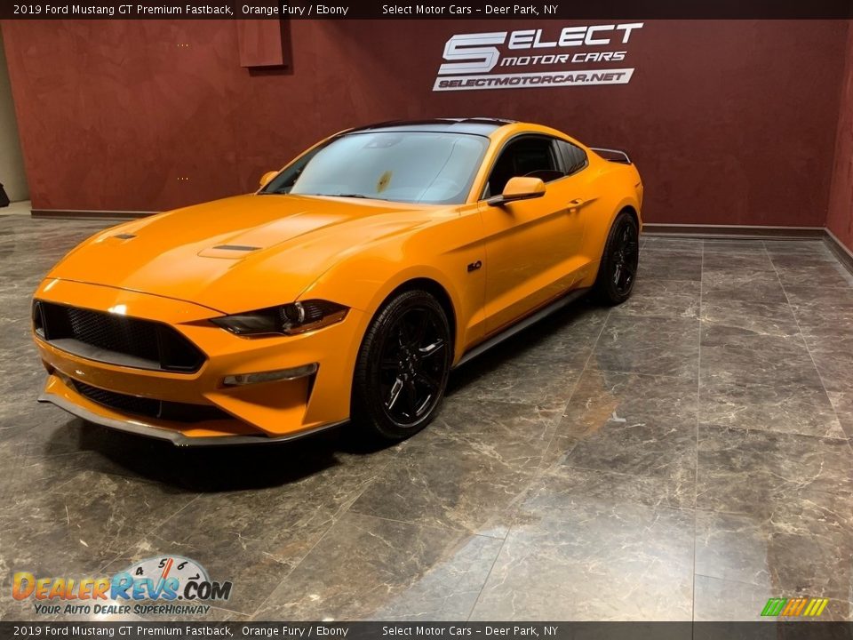 2019 Ford Mustang GT Premium Fastback Orange Fury / Ebony Photo #6