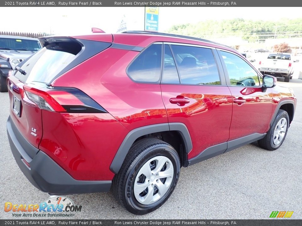 2021 Toyota RAV4 LE AWD Ruby Flare Pearl / Black Photo #6