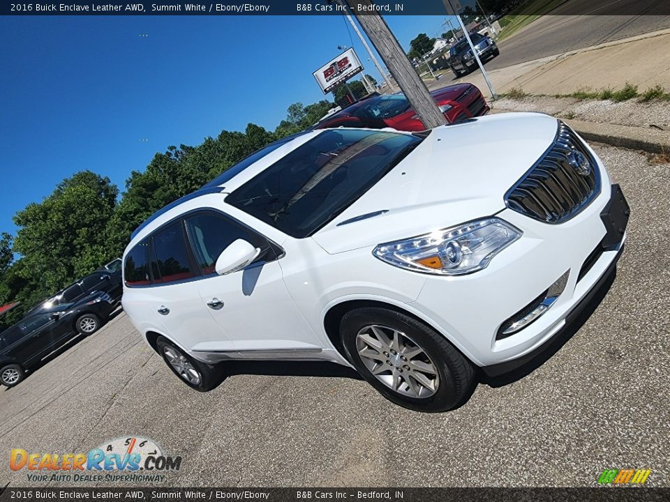 2016 Buick Enclave Leather AWD Summit White / Ebony/Ebony Photo #29