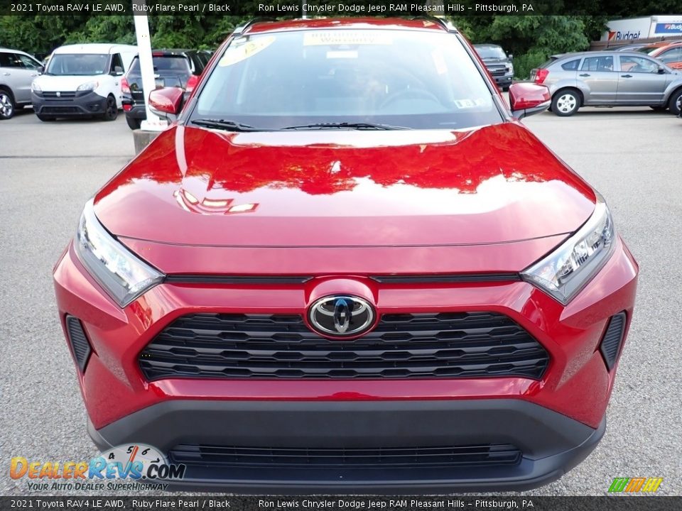 2021 Toyota RAV4 LE AWD Ruby Flare Pearl / Black Photo #9