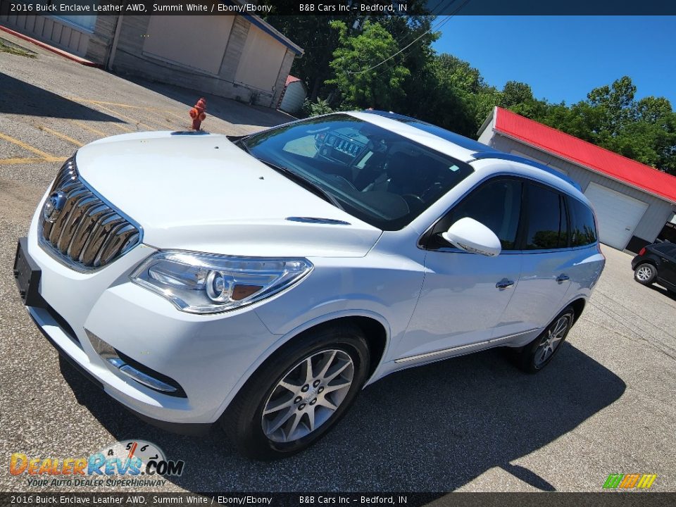 2016 Buick Enclave Leather AWD Summit White / Ebony/Ebony Photo #30