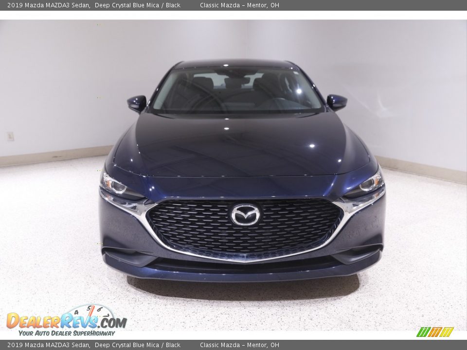 2019 Mazda MAZDA3 Sedan Deep Crystal Blue Mica / Black Photo #2