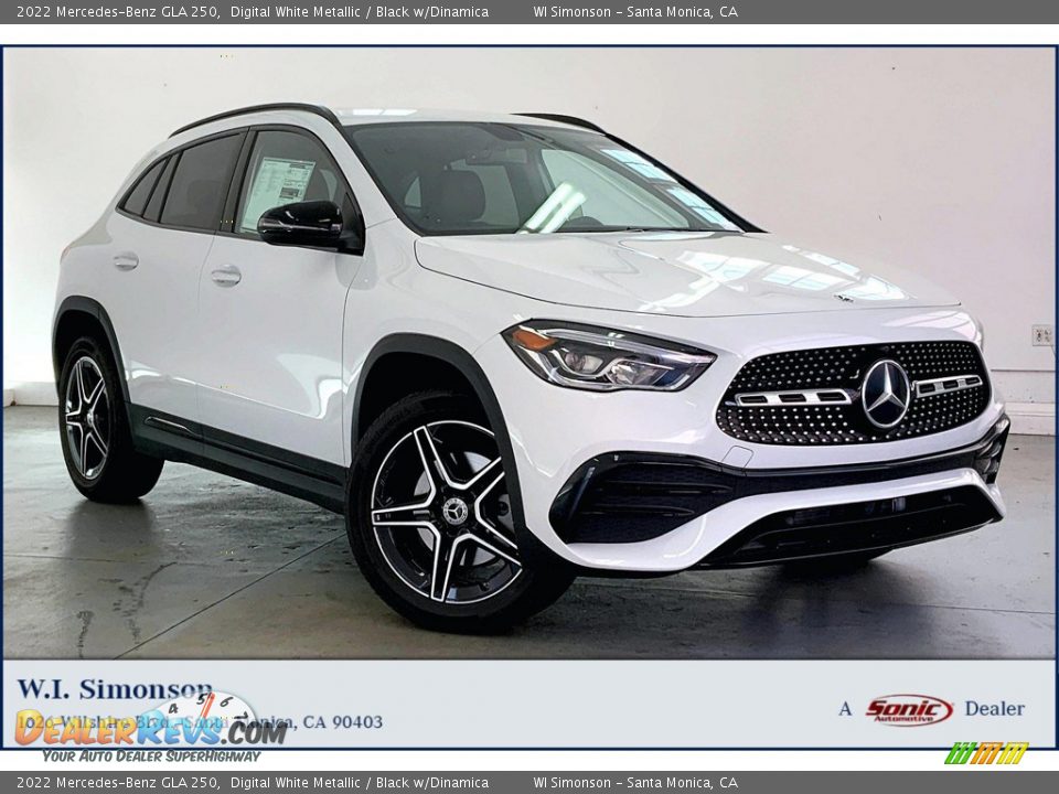 2022 Mercedes-Benz GLA 250 Digital White Metallic / Black w/Dinamica Photo #1