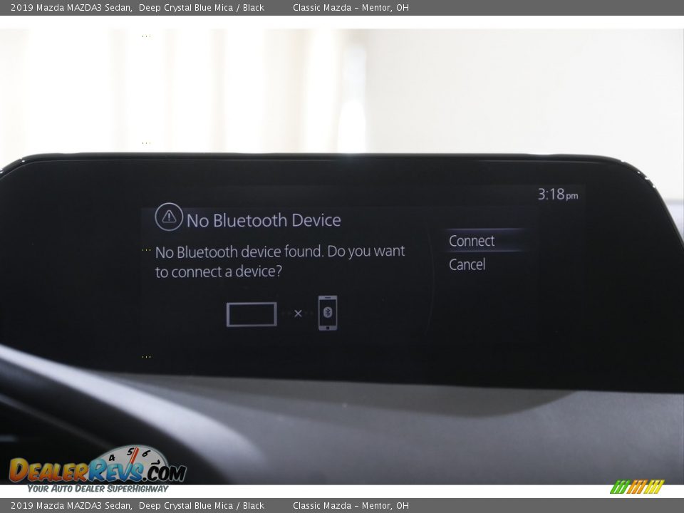2019 Mazda MAZDA3 Sedan Deep Crystal Blue Mica / Black Photo #10