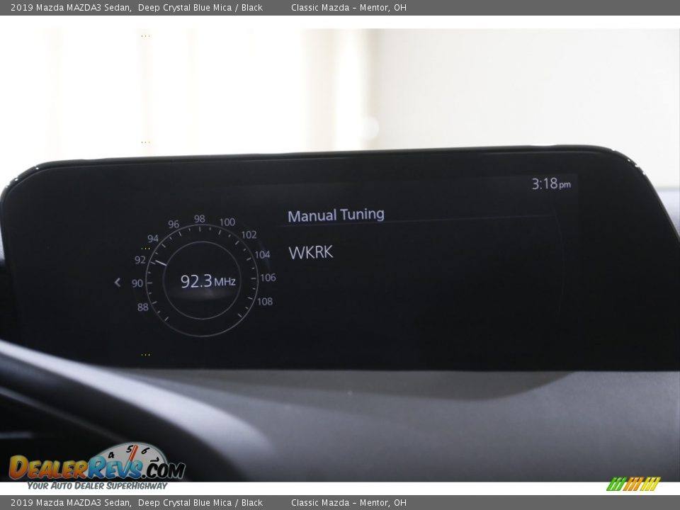 2019 Mazda MAZDA3 Sedan Deep Crystal Blue Mica / Black Photo #11