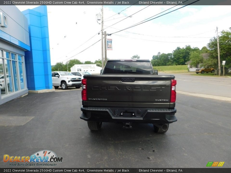 2022 Chevrolet Silverado 2500HD Custom Crew Cab 4x4 Greenstone Metallic / Jet Black Photo #4