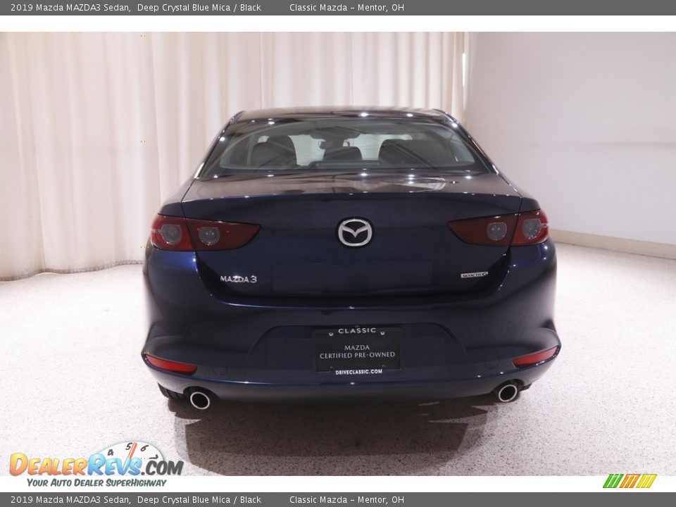 2019 Mazda MAZDA3 Sedan Deep Crystal Blue Mica / Black Photo #17