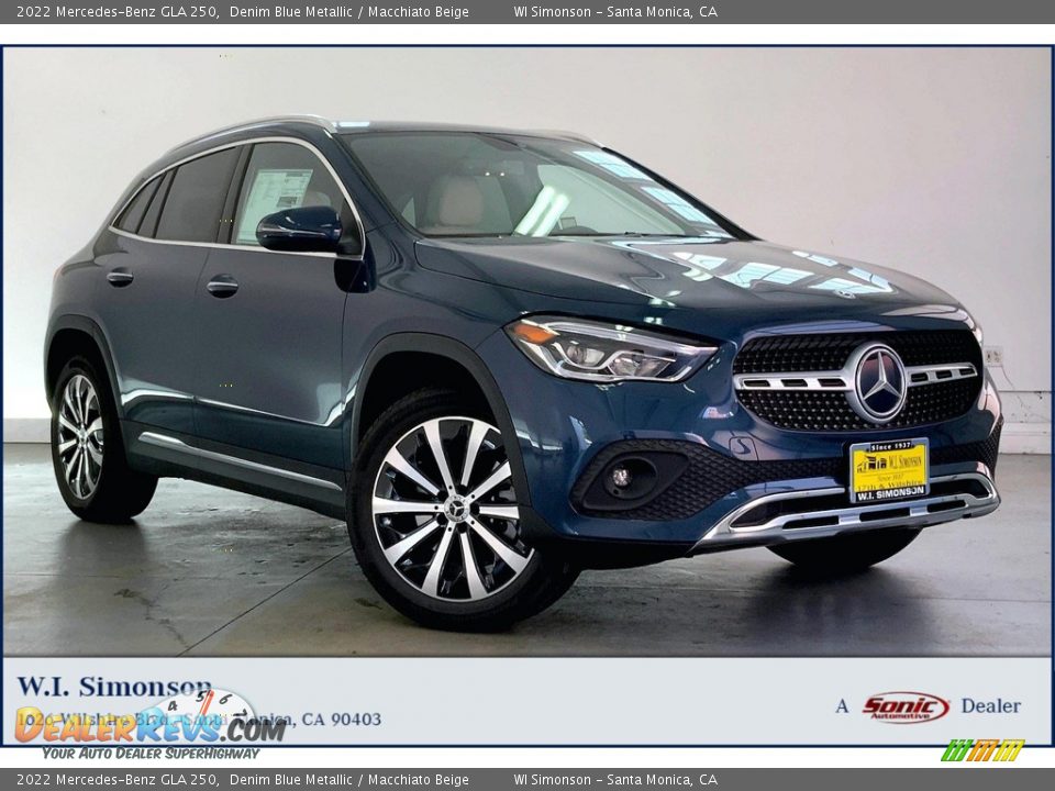 2022 Mercedes-Benz GLA 250 Denim Blue Metallic / Macchiato Beige Photo #1