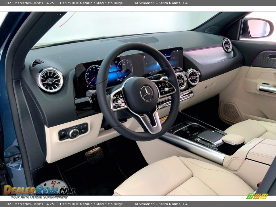 2022 Mercedes-Benz GLA 250 Denim Blue Metallic / Macchiato Beige Photo #4