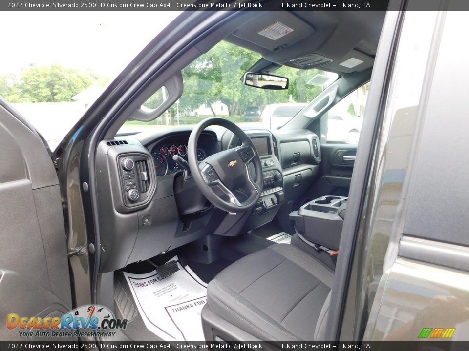Jet Black Interior - 2022 Chevrolet Silverado 2500HD Custom Crew Cab 4x4 Photo #16