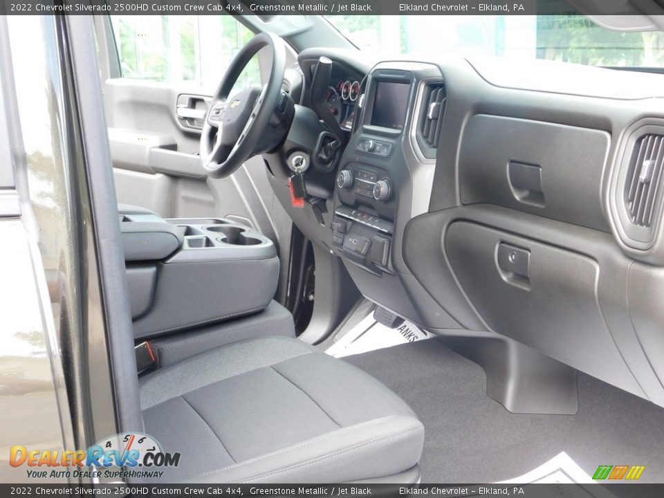 2022 Chevrolet Silverado 2500HD Custom Crew Cab 4x4 Greenstone Metallic / Jet Black Photo #19