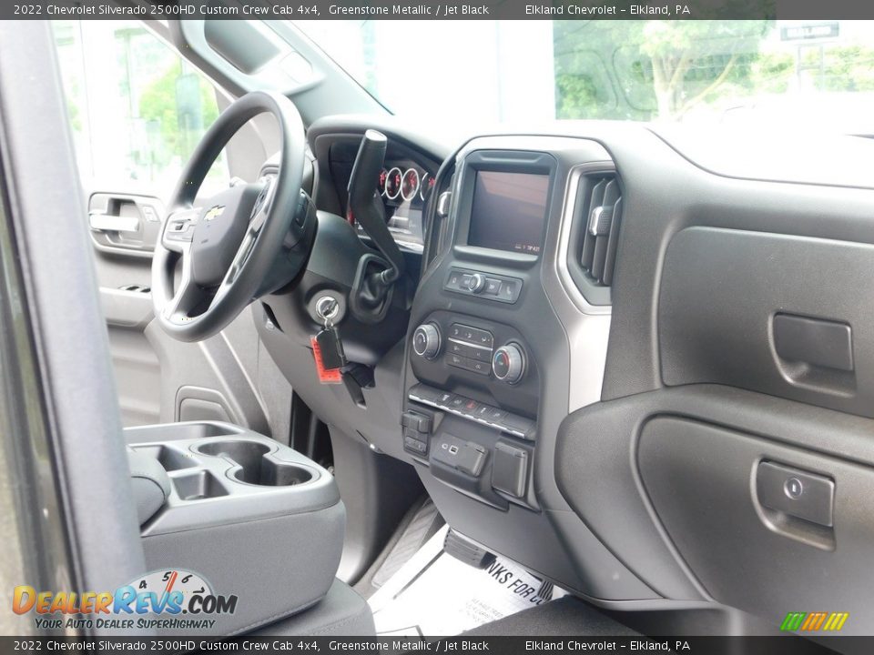 2022 Chevrolet Silverado 2500HD Custom Crew Cab 4x4 Greenstone Metallic / Jet Black Photo #20