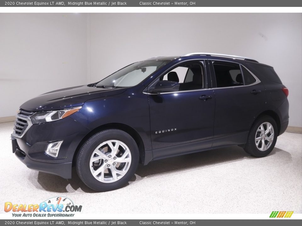 2020 Chevrolet Equinox LT AWD Midnight Blue Metallic / Jet Black Photo #3