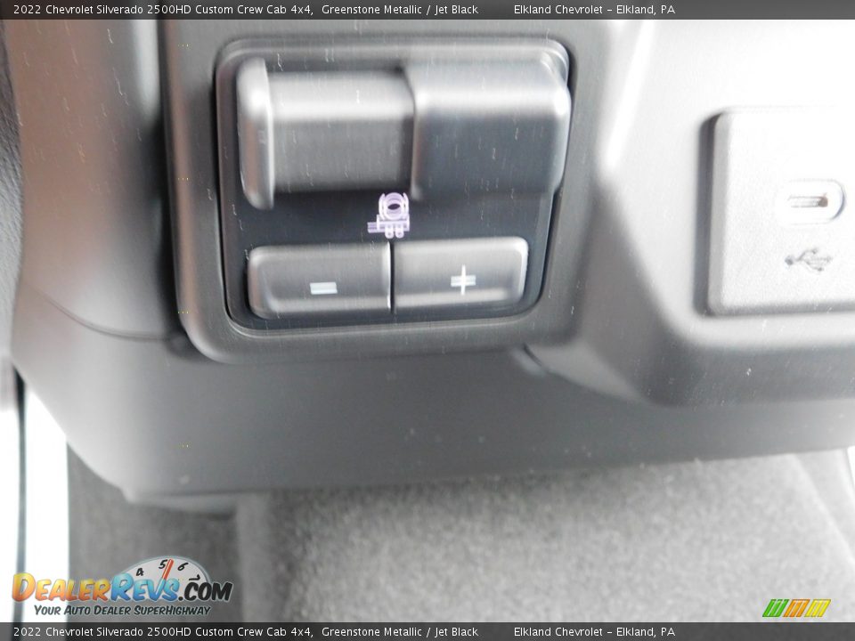2022 Chevrolet Silverado 2500HD Custom Crew Cab 4x4 Greenstone Metallic / Jet Black Photo #34
