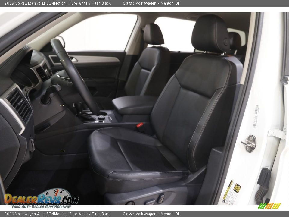 2019 Volkswagen Atlas SE 4Motion Pure White / Titan Black Photo #5