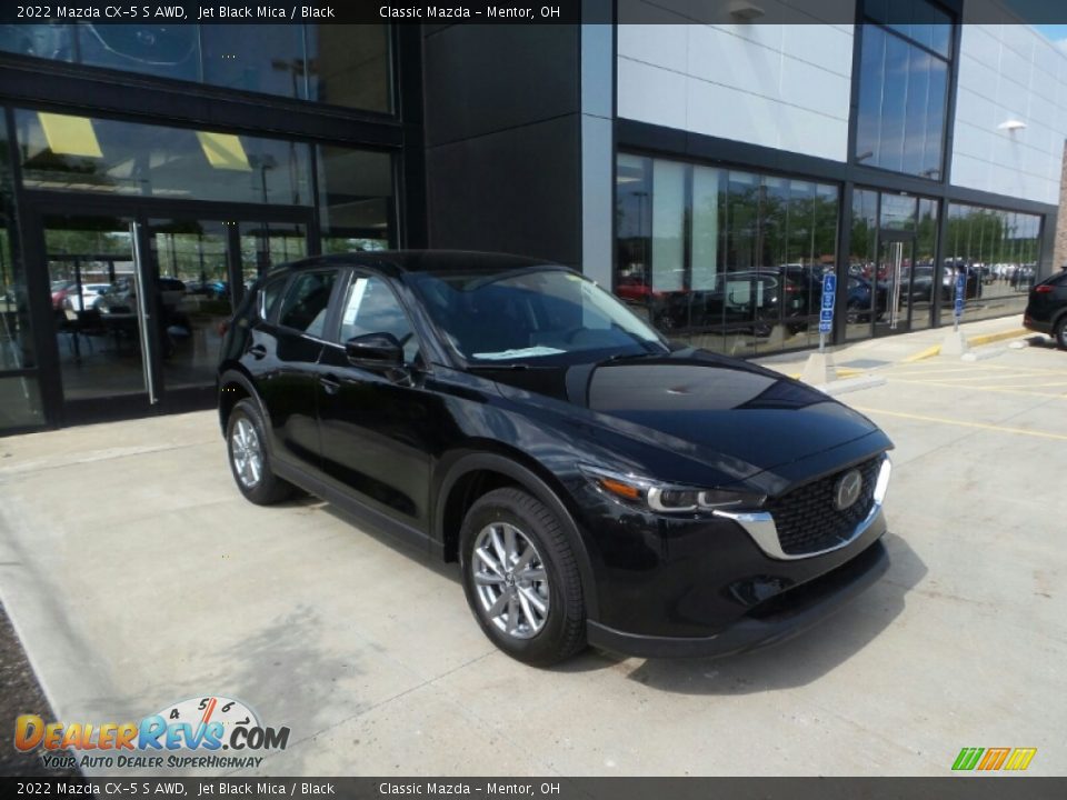 2022 Mazda CX-5 S AWD Jet Black Mica / Black Photo #1