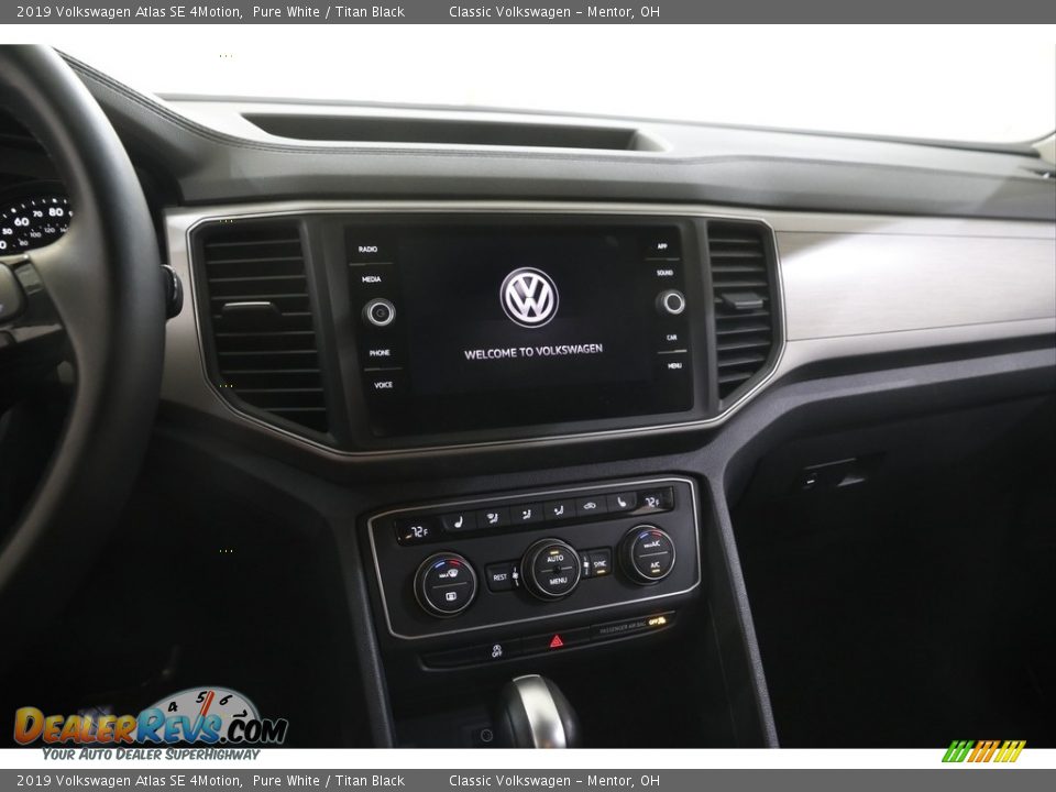 2019 Volkswagen Atlas SE 4Motion Pure White / Titan Black Photo #9
