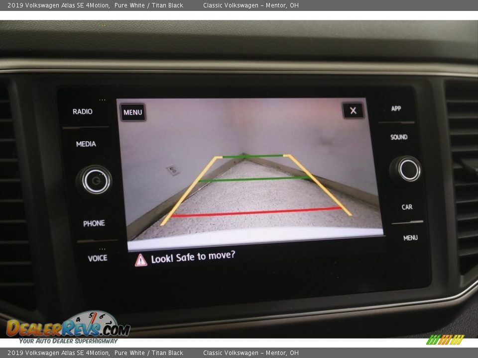 2019 Volkswagen Atlas SE 4Motion Pure White / Titan Black Photo #12