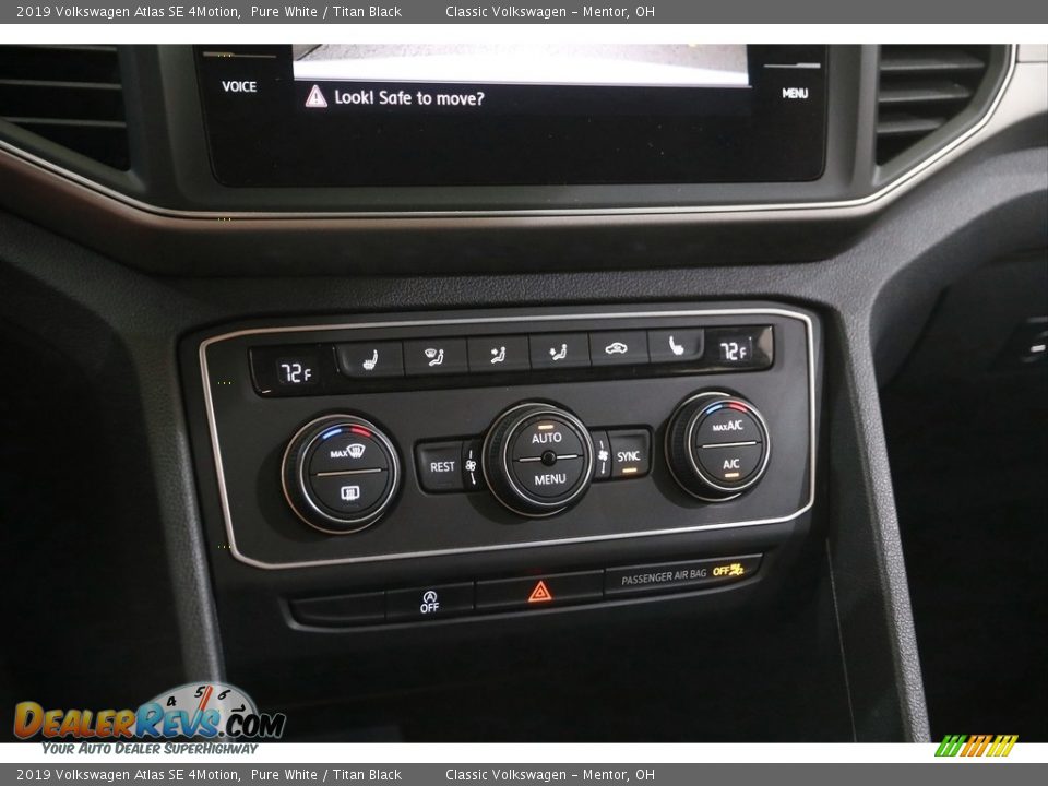 2019 Volkswagen Atlas SE 4Motion Pure White / Titan Black Photo #13