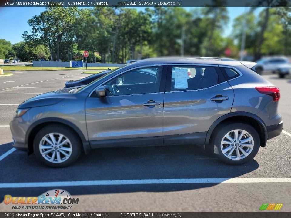 2019 Nissan Rogue Sport SV AWD Gun Metallic / Charcoal Photo #7