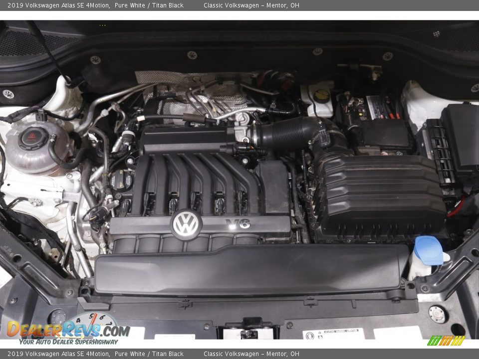 2019 Volkswagen Atlas SE 4Motion Pure White / Titan Black Photo #20