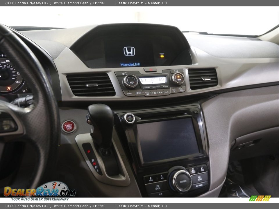 2014 Honda Odyssey EX-L White Diamond Pearl / Truffle Photo #9