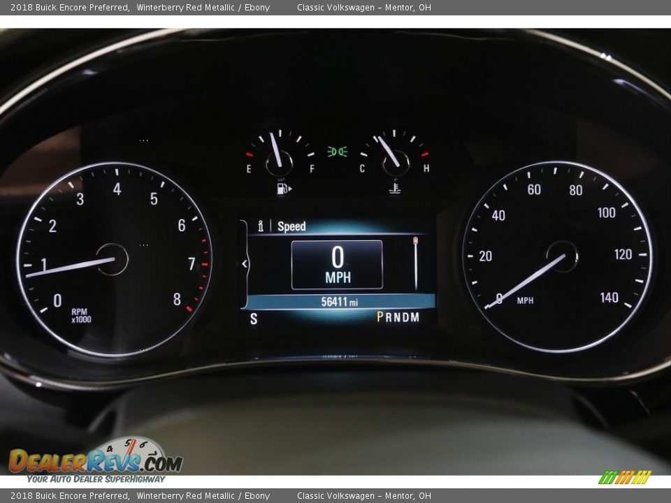 2018 Buick Encore Preferred Winterberry Red Metallic / Ebony Photo #8