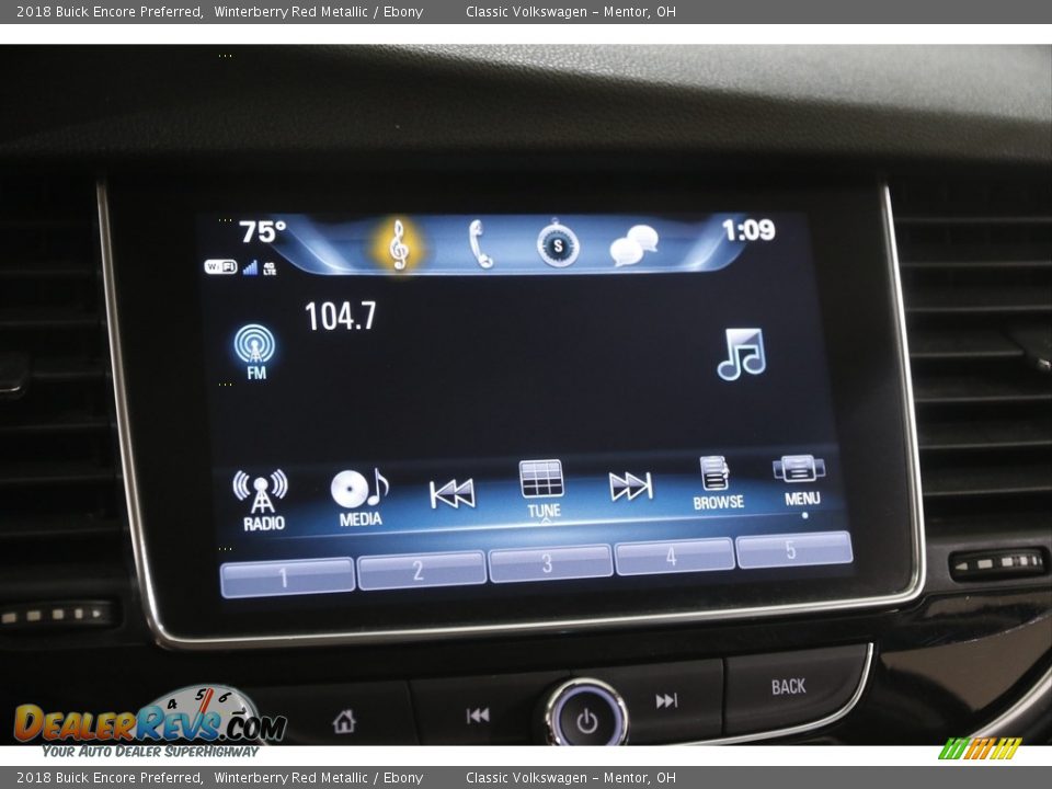 2018 Buick Encore Preferred Winterberry Red Metallic / Ebony Photo #10