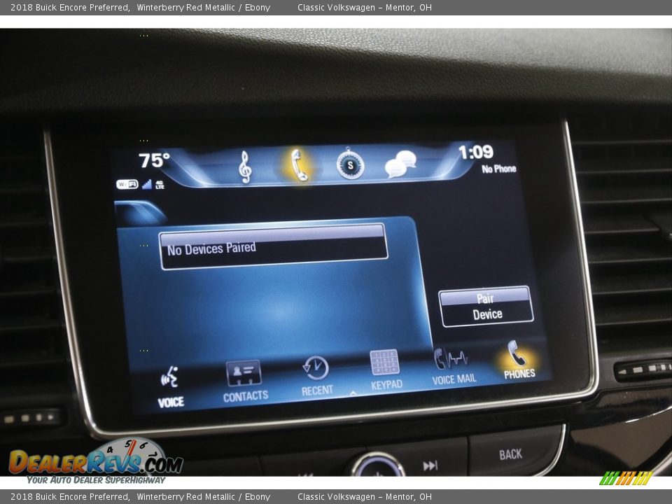 2018 Buick Encore Preferred Winterberry Red Metallic / Ebony Photo #11