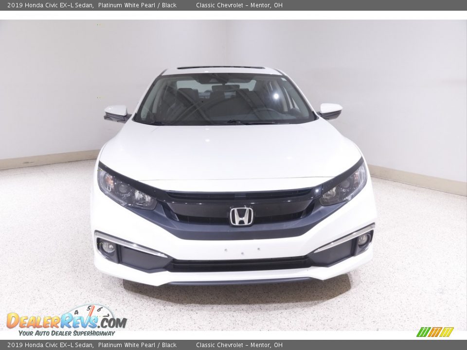 2019 Honda Civic EX-L Sedan Platinum White Pearl / Black Photo #2
